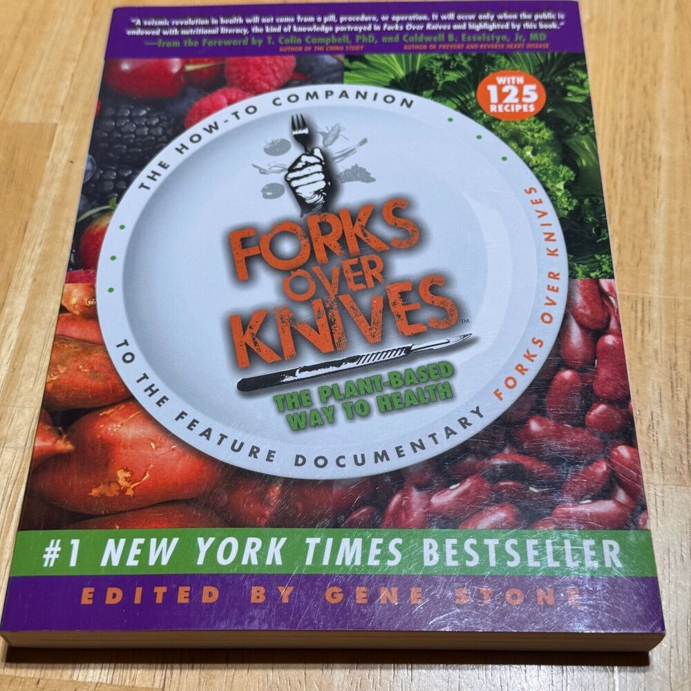 Forks Over Knives The Plant-Based Way to Health Paperback Guidebook Cookbook